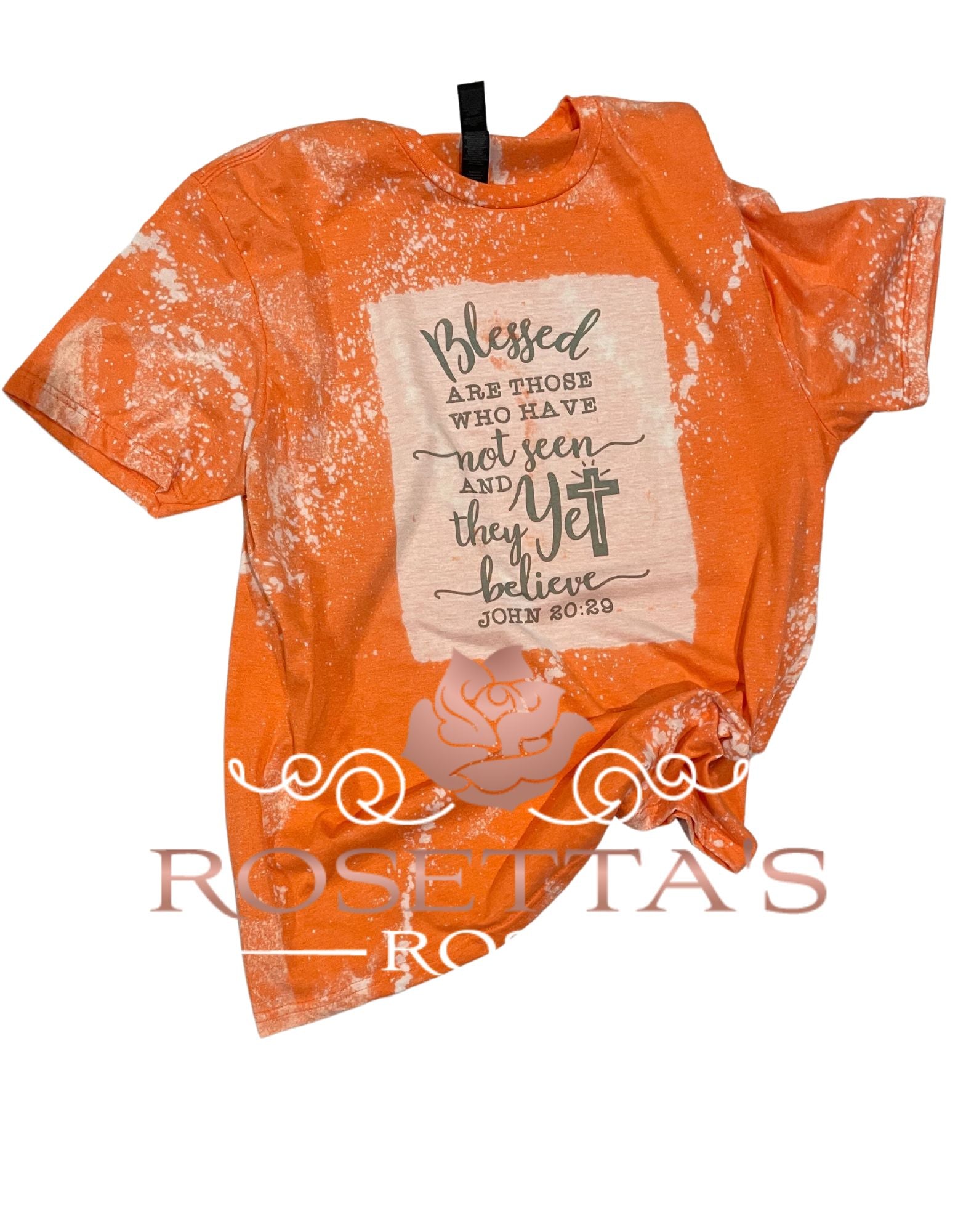 Blessed | John 20:29 | Bleached Short Sleeve T-Shirt