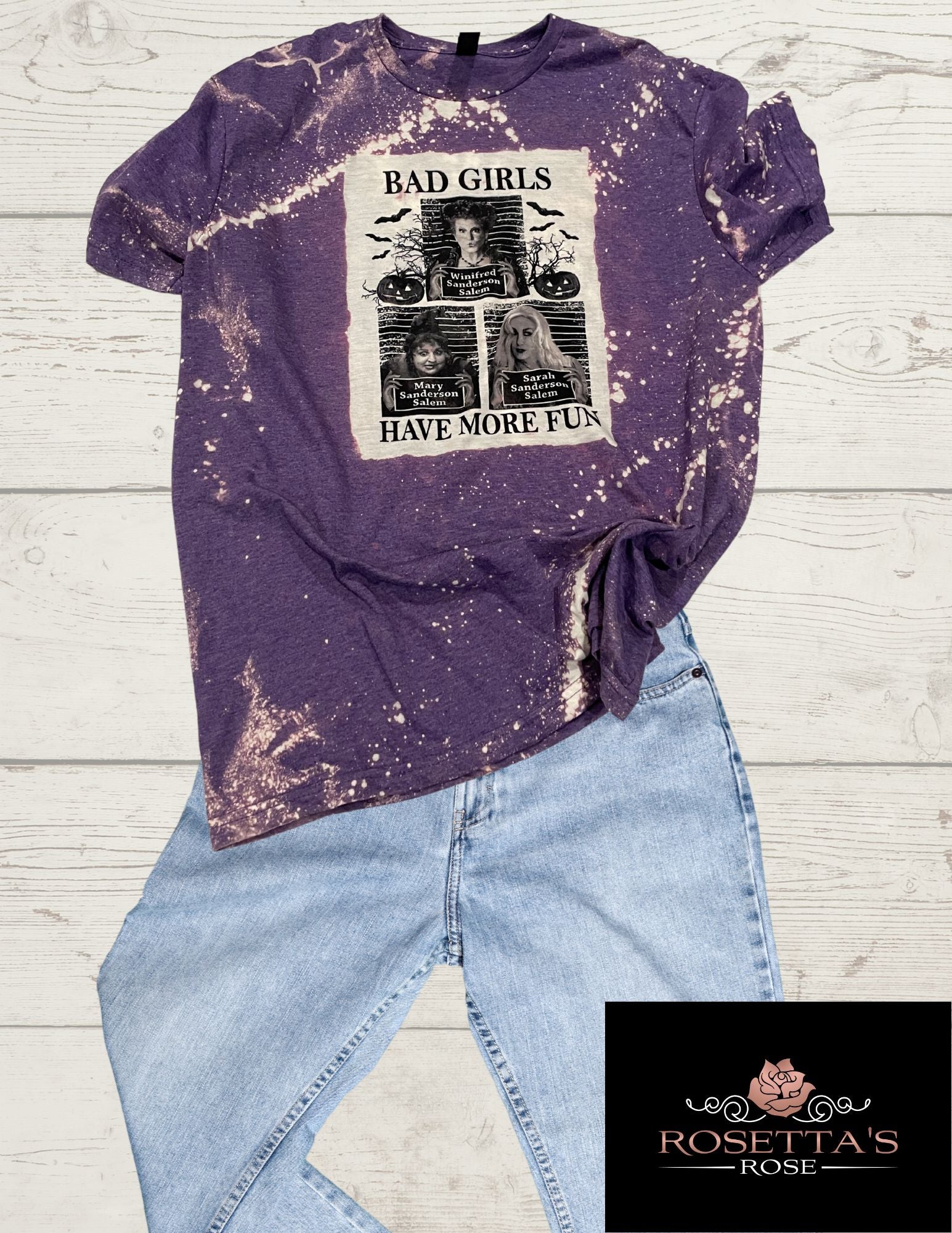 CLEARANCE | Hocus Pocus | Bad Girls | Bleached Short Sleeve T-Shirt