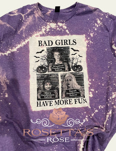 CLEARANCE | Hocus Pocus | Bad Girls | Bleached Short Sleeve T-Shirt