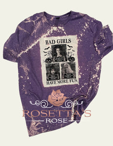 CLEARANCE | Hocus Pocus | Bad Girls | Bleached Short Sleeve T-Shirt
