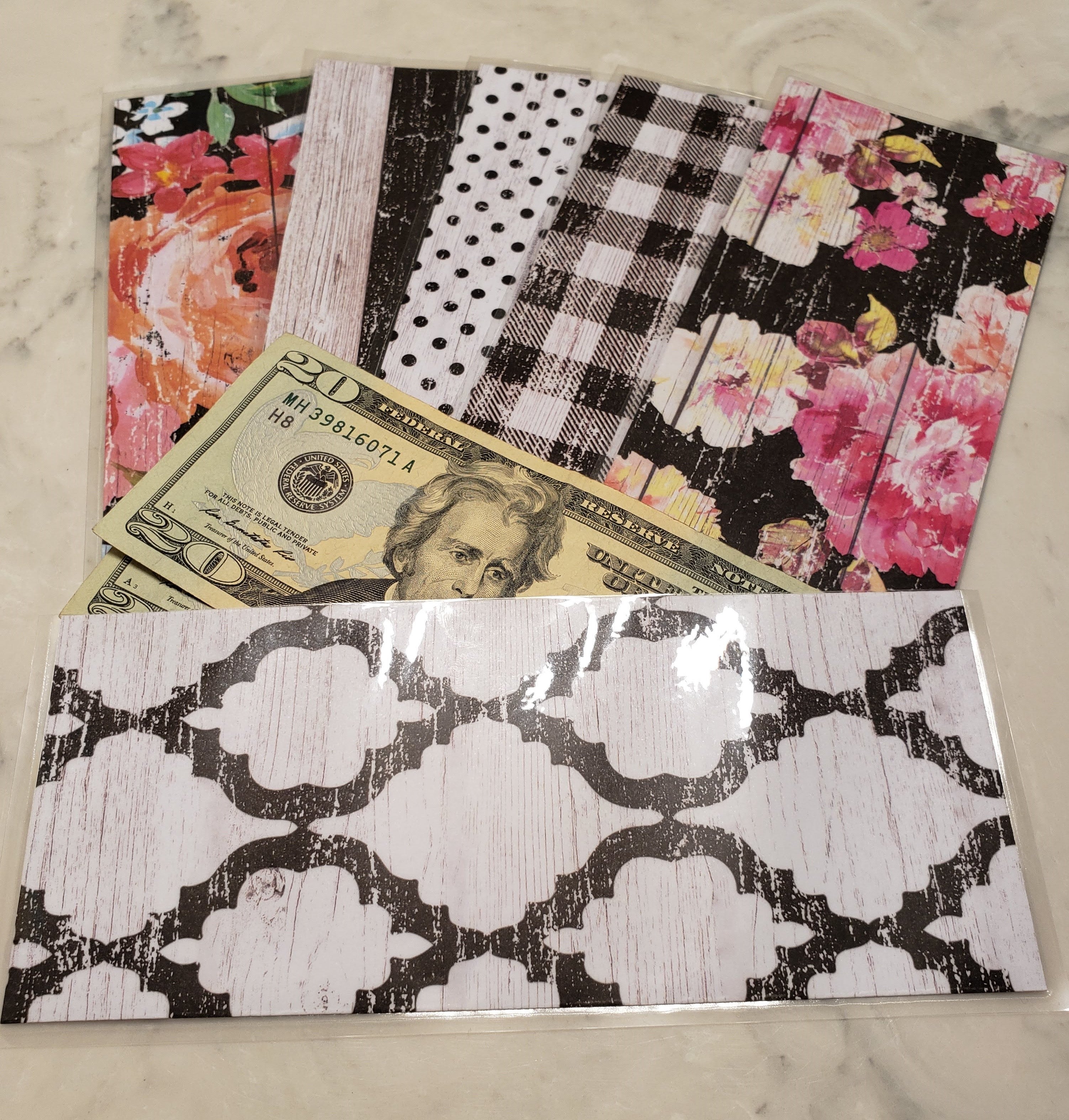 INSPIRED SERIES: Set of 6 -Budget Envelopes