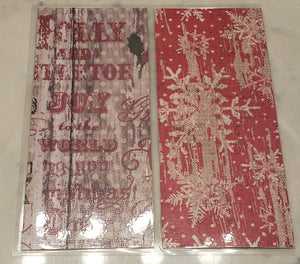 Laminated cash envelopes | set of 8| Pine St. Square Christmas Mistletoe  | Dave Ramsey inspired