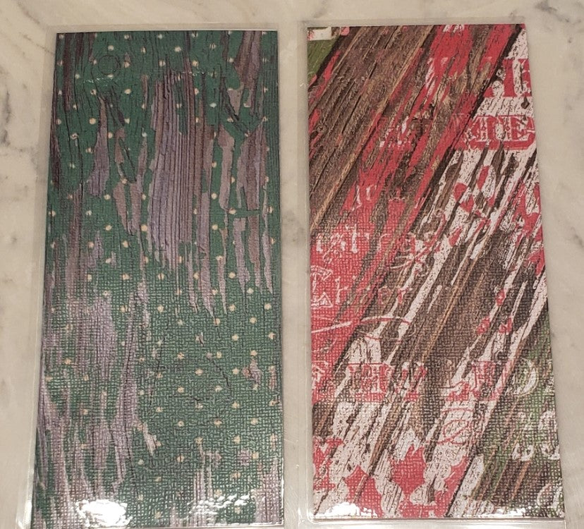 Laminated cash envelopes | set of 8| Pine St. Square Christmas Santa  | Dave Ramsey inspired