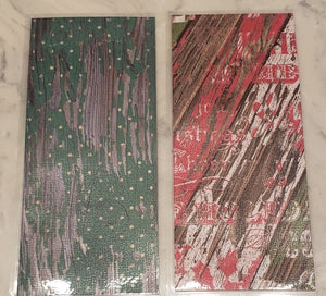 Laminated cash envelopes | set of 8| Pine St. Square Christmas Santa  | Dave Ramsey inspired