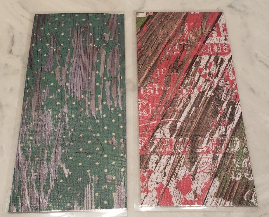 Laminated cash envelopes | set of 8| Pine St. Square Christmas Santa  | Dave Ramsey inspired