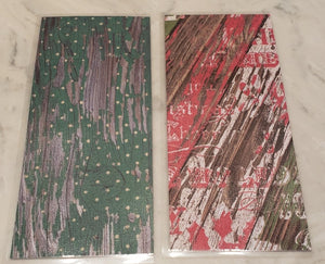 Laminated cash envelopes | set of 8| Pine St. Square Christmas Santa  | Dave Ramsey inspired