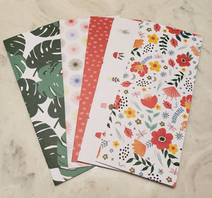 Laminated cash envelopes | set of 5| Fab & Fearless Floral | Dave Ramsey inspired