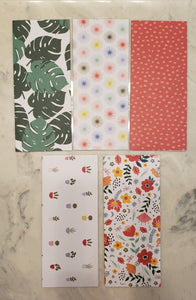 Laminated cash envelopes | set of 5| Fab & Fearless Floral | Dave Ramsey inspired