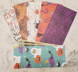 Laminated cash envelopes | set of 6| Halloween | Dave Ramsey inspired