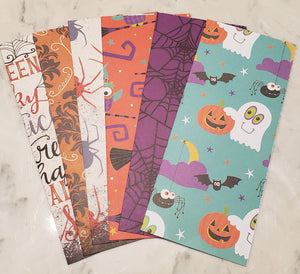 Laminated cash envelopes | set of 6| Halloween | Dave Ramsey inspired