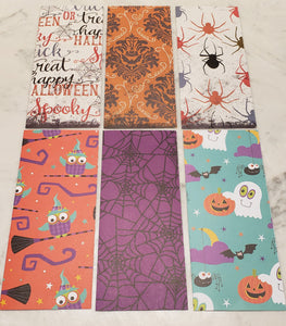 Laminated cash envelopes | set of 6| Halloween | Dave Ramsey inspired