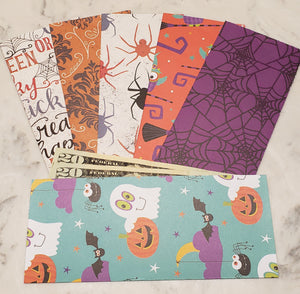Laminated cash envelopes | set of 6| Halloween | Dave Ramsey inspired