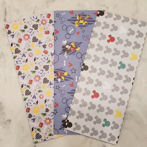 Laminated cash envelopes | set of 3| Children's Give Save Spend | Mickey Mouse Gray  | Dave Ramsey inspired