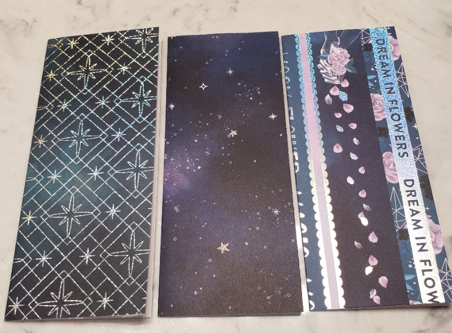 Laminated cash envelopes | set of 10 | Moon Flower Magic Dream by Moonlight | Dave Ramsey inspired