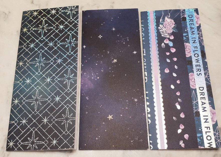 Laminated cash envelopes | set of 10 | Moon Flower Magic Dream by Moonlight | Dave Ramsey inspired