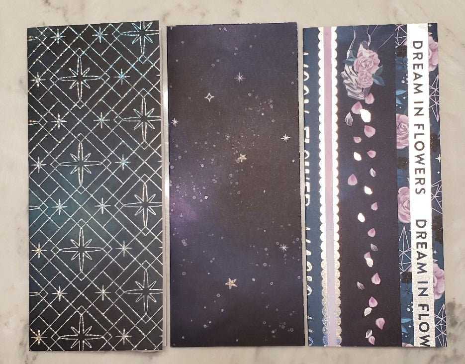 Laminated cash envelopes | set of 10 | Moon Flower Magic Dream by Moonlight | Dave Ramsey inspired
