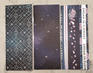 Laminated cash envelopes | set of 10 | Moon Flower Magic Dream by Moonlight | Dave Ramsey inspired