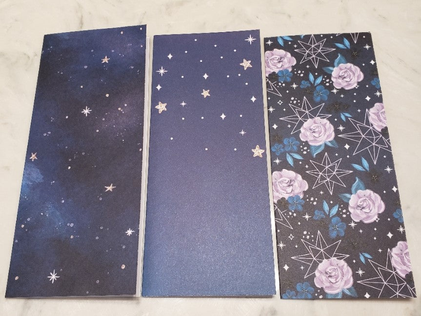 Laminated cash envelopes | set of 10 | Moon Flower Magic Dream by Moonlight | Dave Ramsey inspired