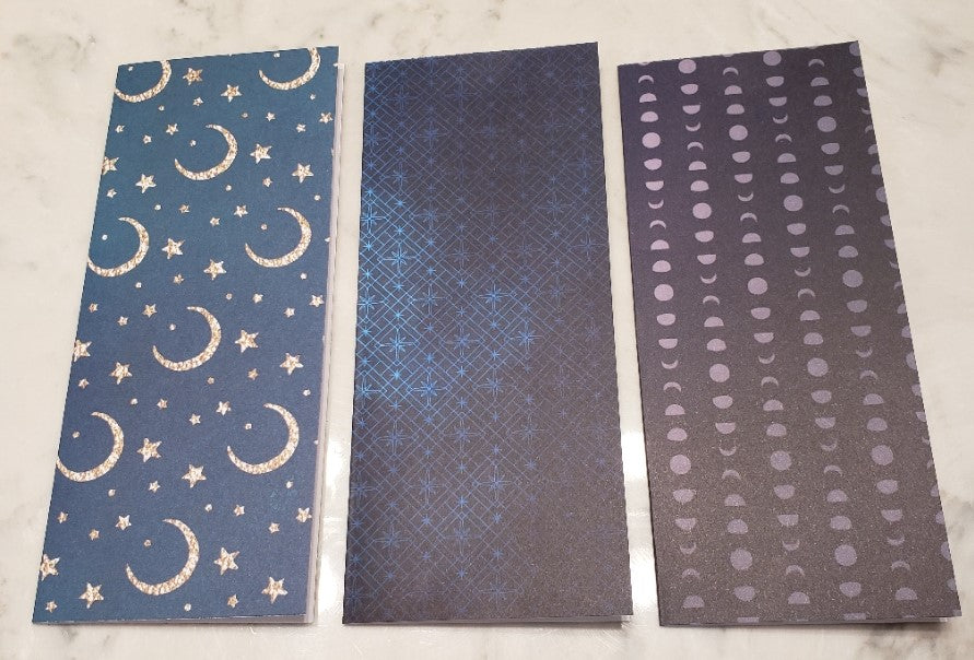 Laminated cash envelopes | set of 10 | Moon Flower Magic Moon | Dave Ramsey inspired