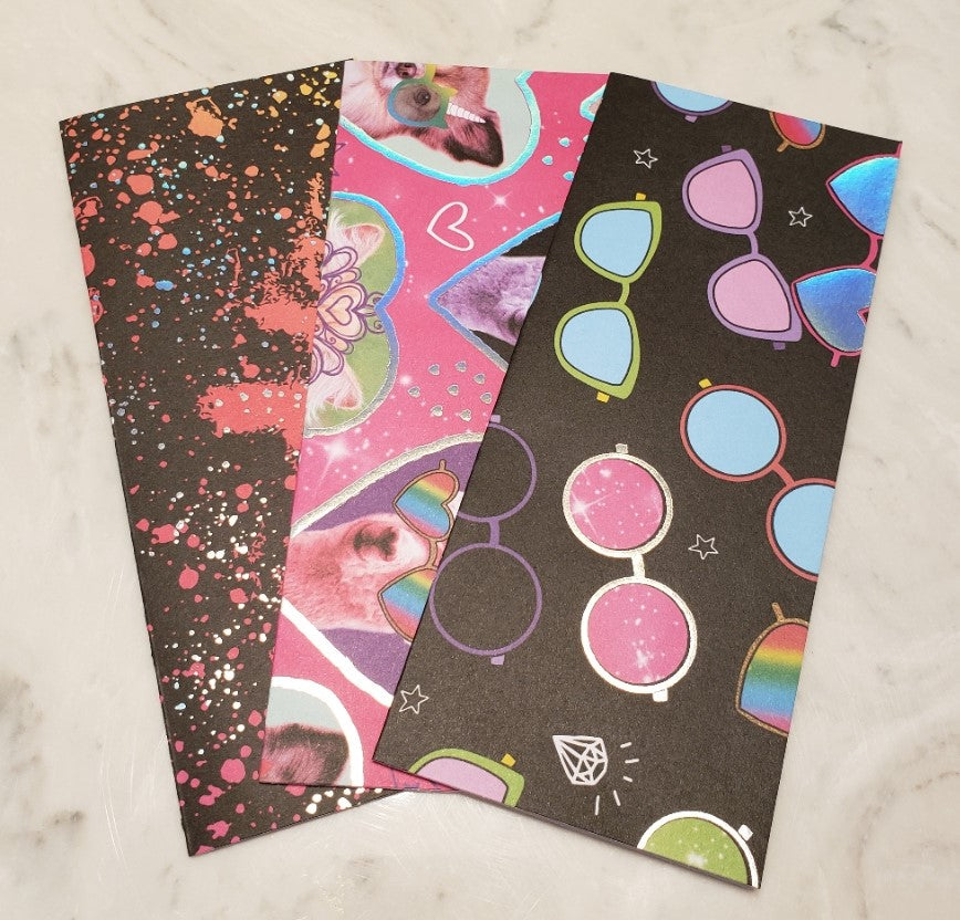 Laminated cash envelopes | set of 3| Children's Give Save Spend | Rainbows & Animals Llama with Sunglasses  | Dave Ramsey inspired