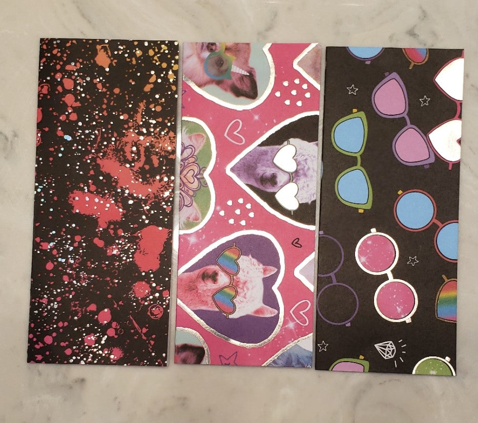 Laminated cash envelopes | set of 3| Children's Give Save Spend | Rainbows & Animals Llama with Sunglasses  | Dave Ramsey inspired