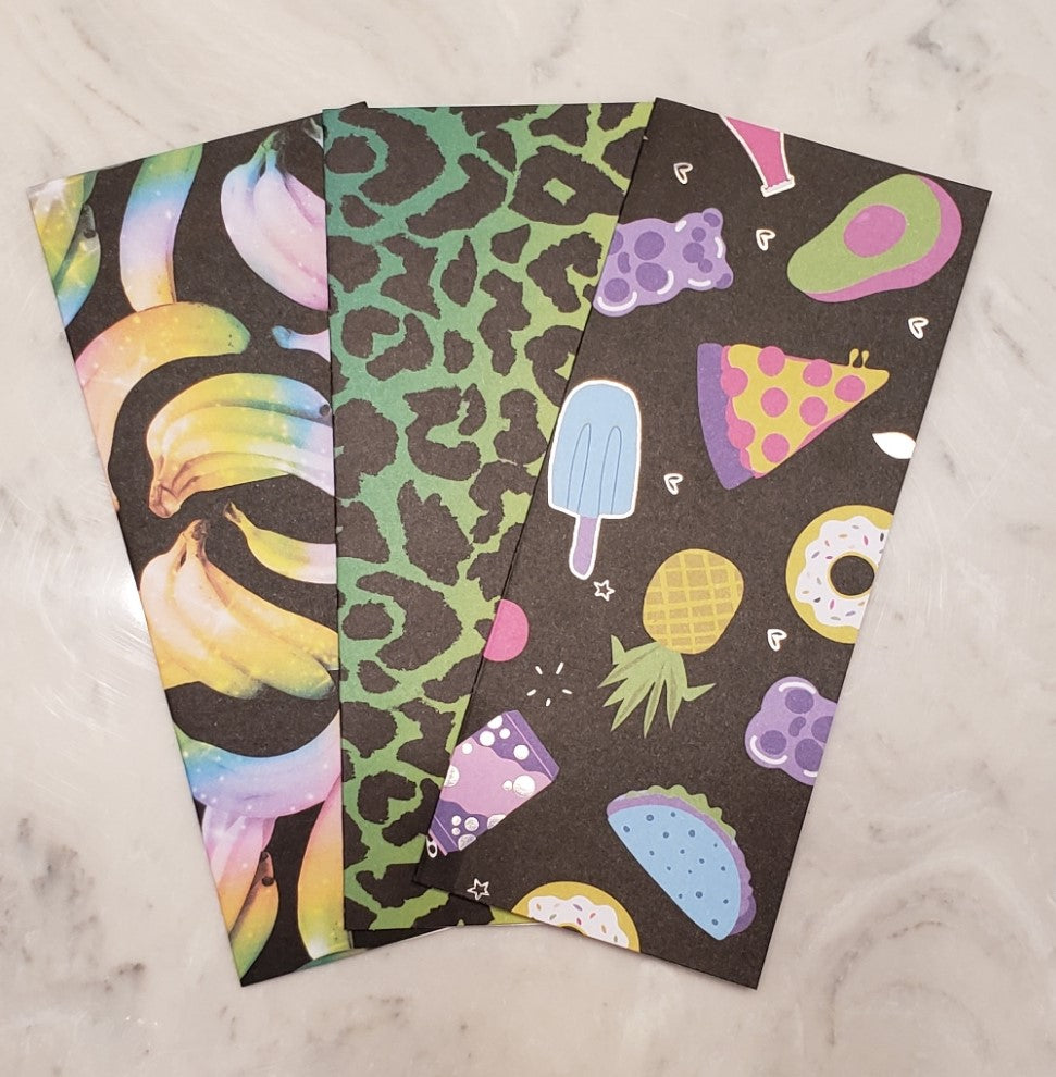 Laminated cash envelopes | set of 3| Children's Give Save Spend | Rainbows & Animals Food  | Dave Ramsey inspired