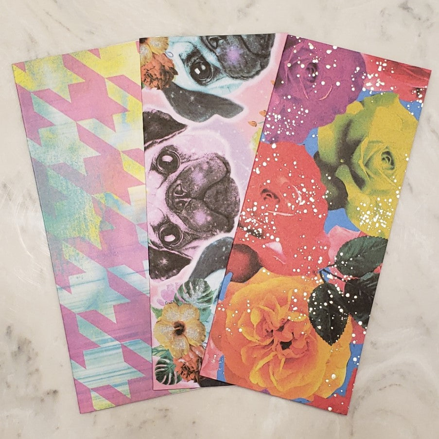 Laminated cash envelopes | set of 3| Children's Give Save Spend | Rainbows & Animals French Bulldog | Dave Ramsey inspired