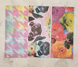 Laminated cash envelopes | set of 3| Children's Give Save Spend | Rainbows & Animals French Bulldog | Dave Ramsey inspired