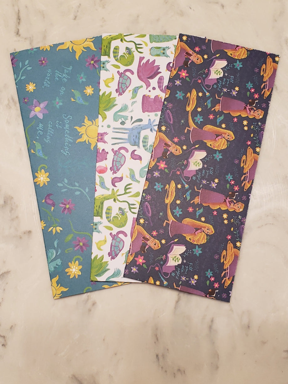 Laminated cash envelopes | set of 3| Children's Give Save Spend | Tangled Blue  | Dave Ramsey inspired