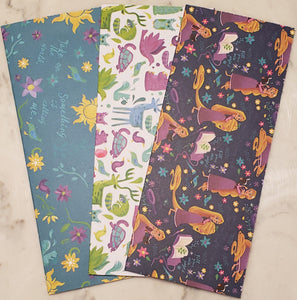 Laminated cash envelopes | set of 3| Children's Give Save Spend | Tangled Blue  | Dave Ramsey inspired