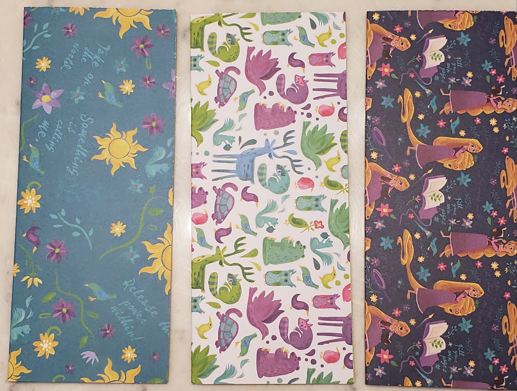 Laminated cash envelopes | set of 3| Children's Give Save Spend | Tangled Blue  | Dave Ramsey inspired