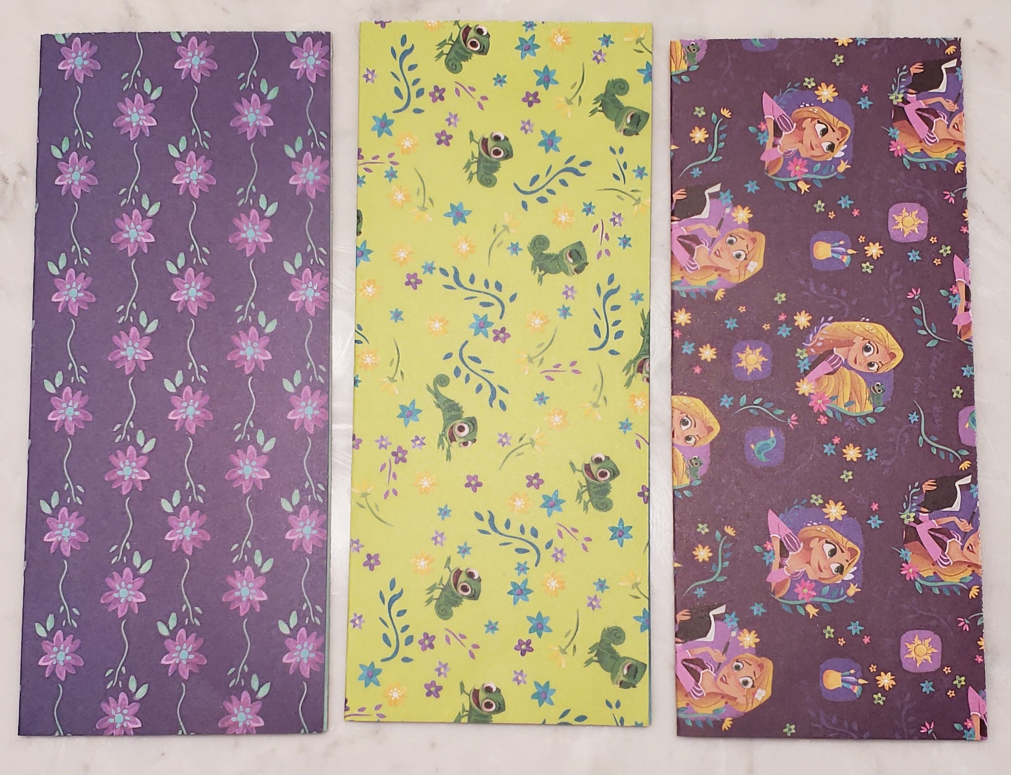 Laminated cash envelopes | set of 3| Children's Give Save Spend | Tangled Purple  | Dave Ramsey inspired