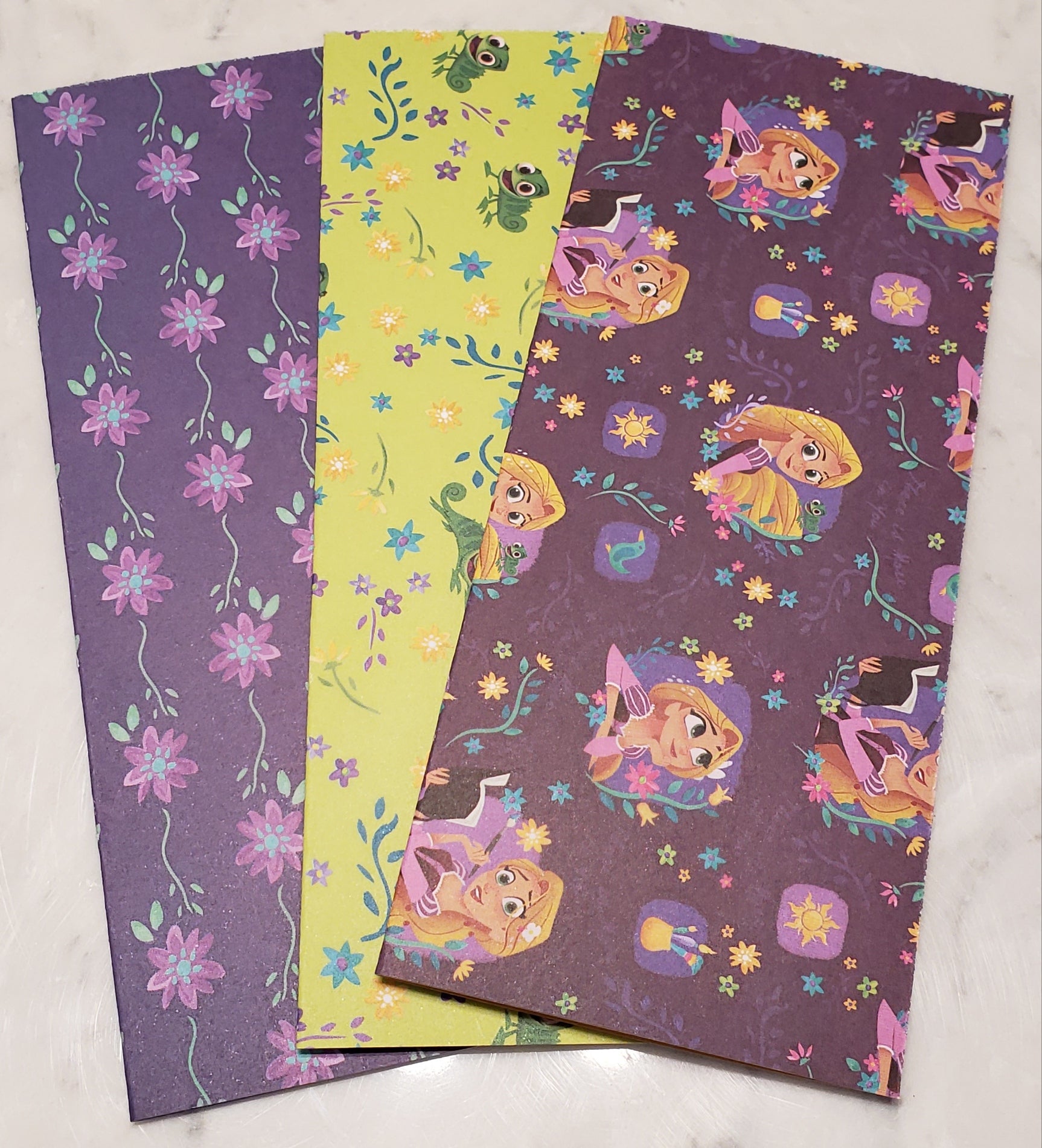 Laminated cash envelopes | set of 3| Children's Give Save Spend | Tangled Purple  | Dave Ramsey inspired