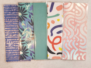 Laminated cash envelopes | set of 5| Daylight Lumiere De Jour| Feeling Blue| Dave Ramsey inspired