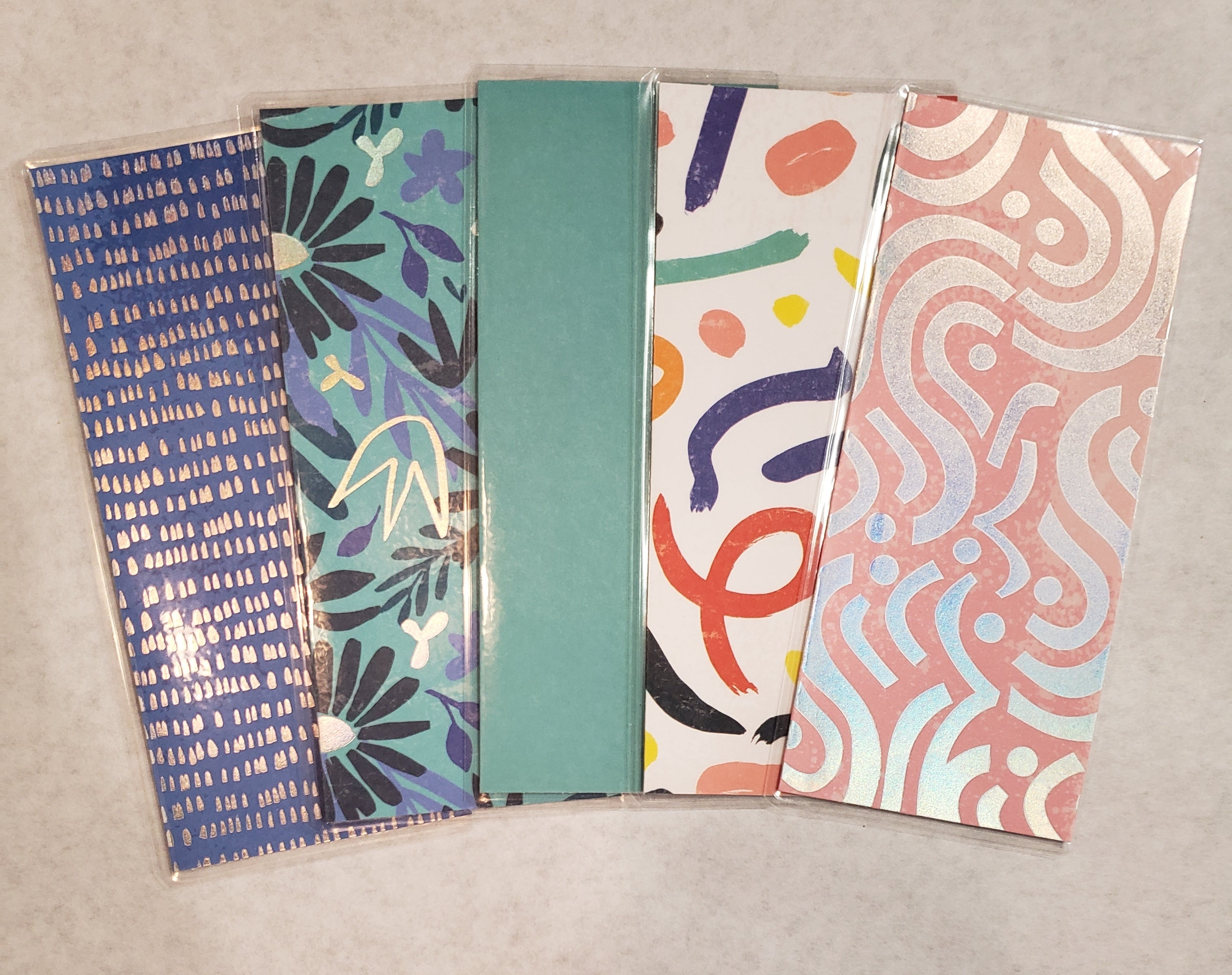 Laminated cash envelopes | set of 5| Daylight Lumiere De Jour| Feeling Blue| Dave Ramsey inspired