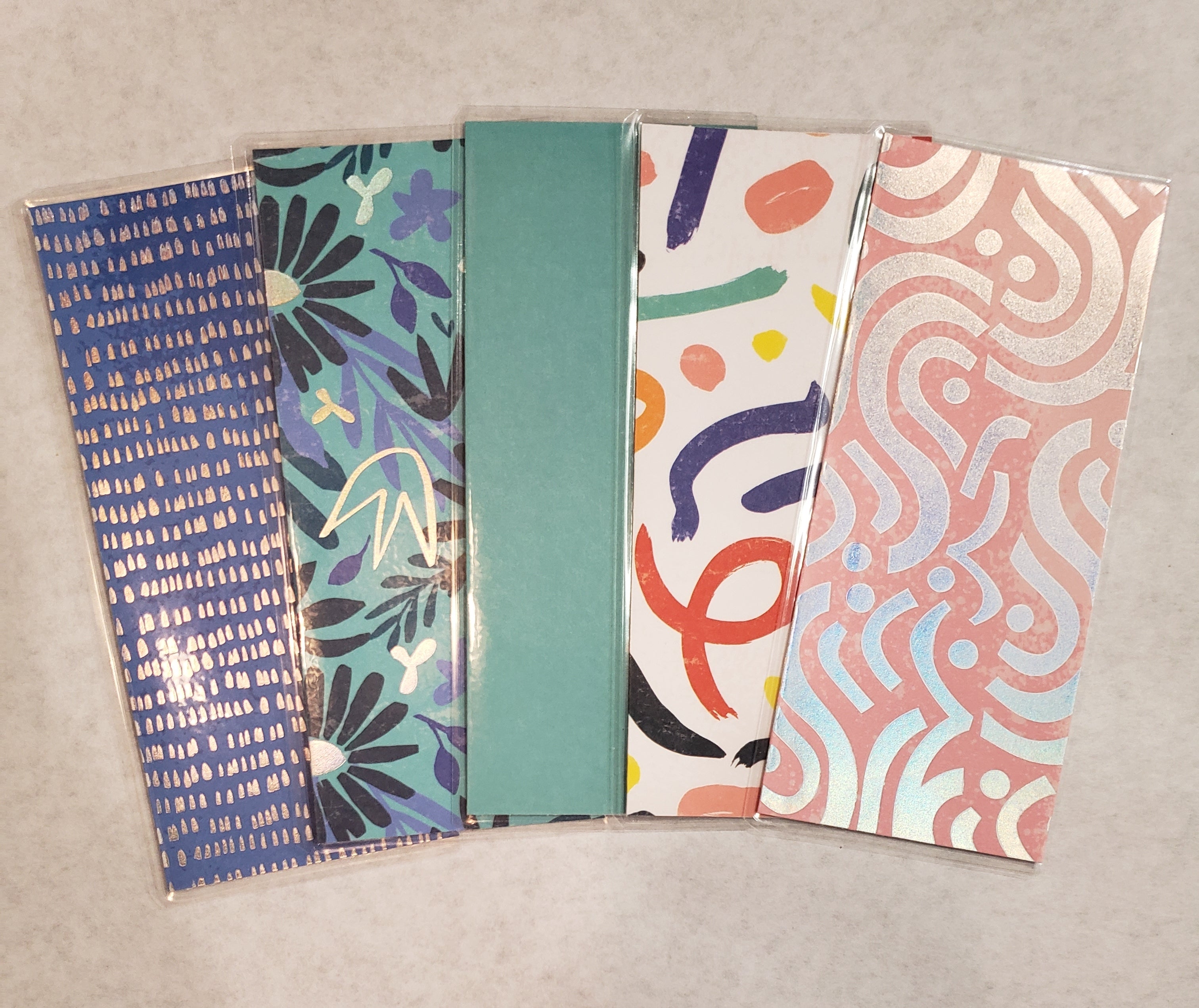 Laminated cash envelopes | set of 5| Daylight Lumiere De Jour| Feeling Blue| Dave Ramsey inspired