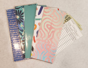 Laminated cash envelopes | set of 5| Daylight Lumiere De Jour| Feeling Blue| Dave Ramsey inspired