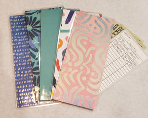 Laminated cash envelopes | set of 5| Daylight Lumiere De Jour| Feeling Blue| Dave Ramsey inspired