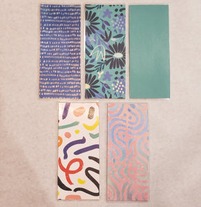 Laminated cash envelopes | set of 5| Daylight Lumiere De Jour| Feeling Blue| Dave Ramsey inspired