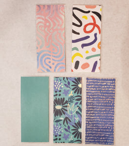 Laminated cash envelopes | set of 5| Daylight Lumiere De Jour| Feeling Blue| Dave Ramsey inspired