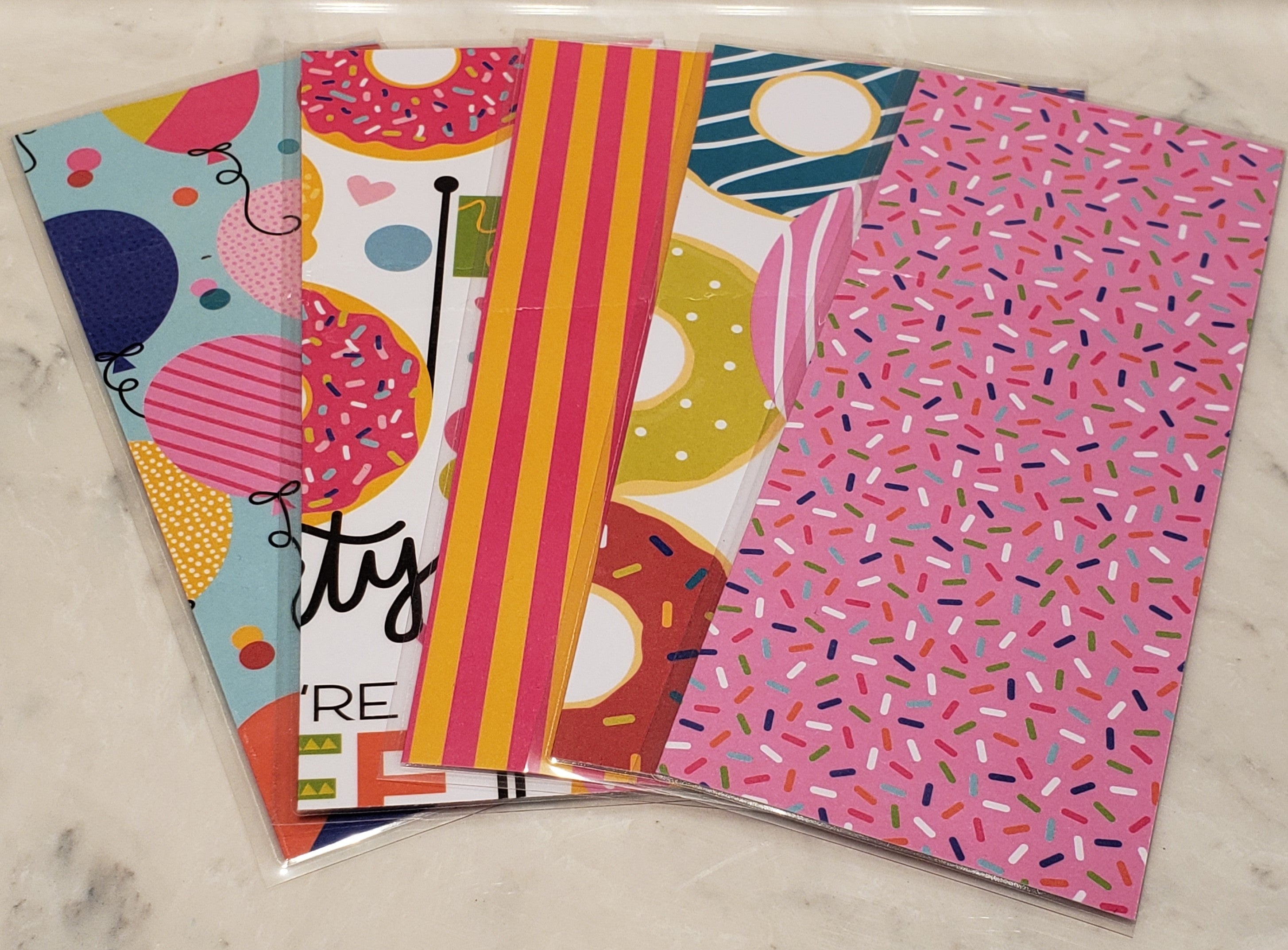 Laminated cash envelopes | set of 5| Treat Yourself Donuts | Dave Ramsey inspired