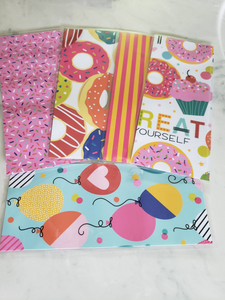 Laminated cash envelopes | set of 5| Treat Yourself Donuts | Dave Ramsey inspired